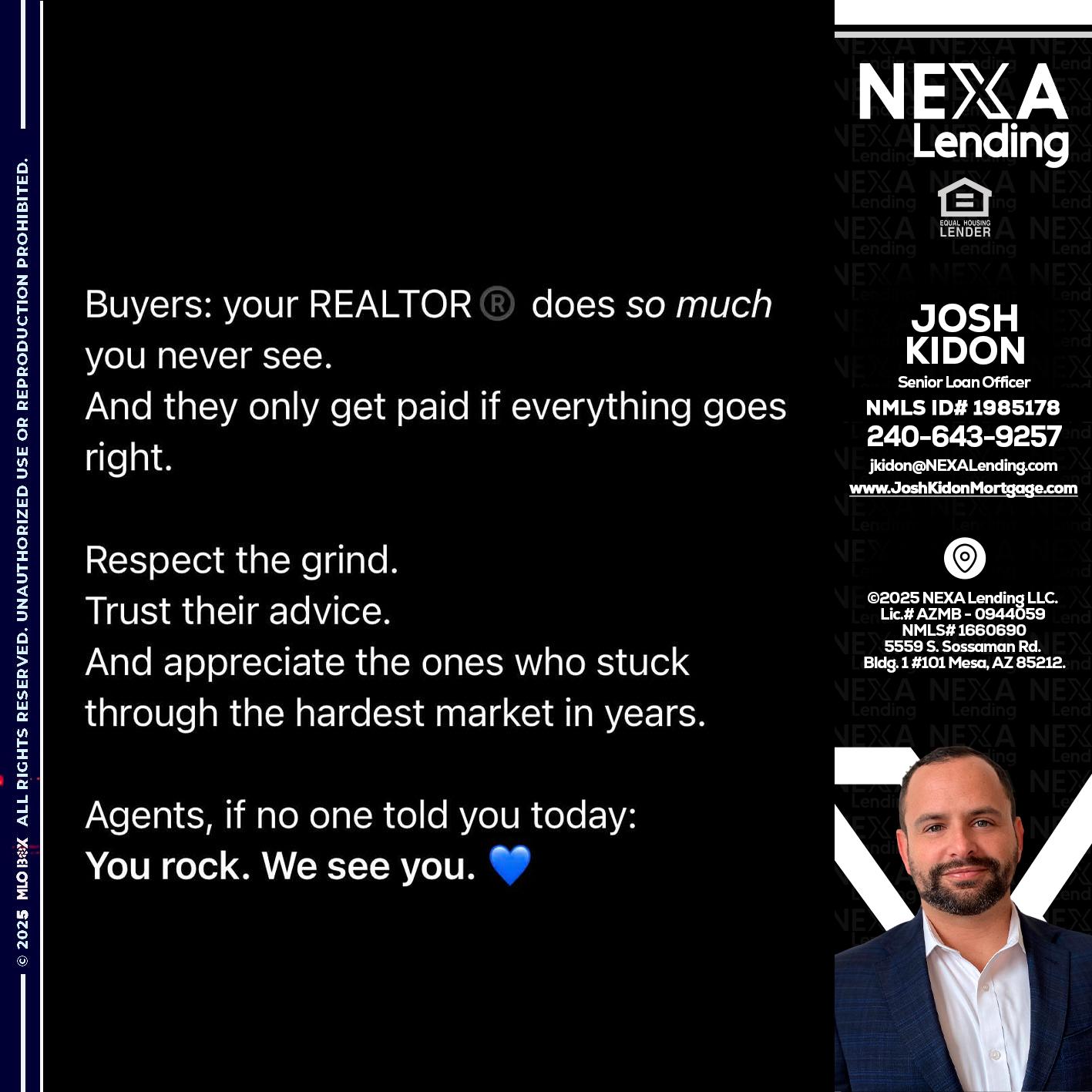BUYERS - Joshua Kidon -Senior Loan Officer