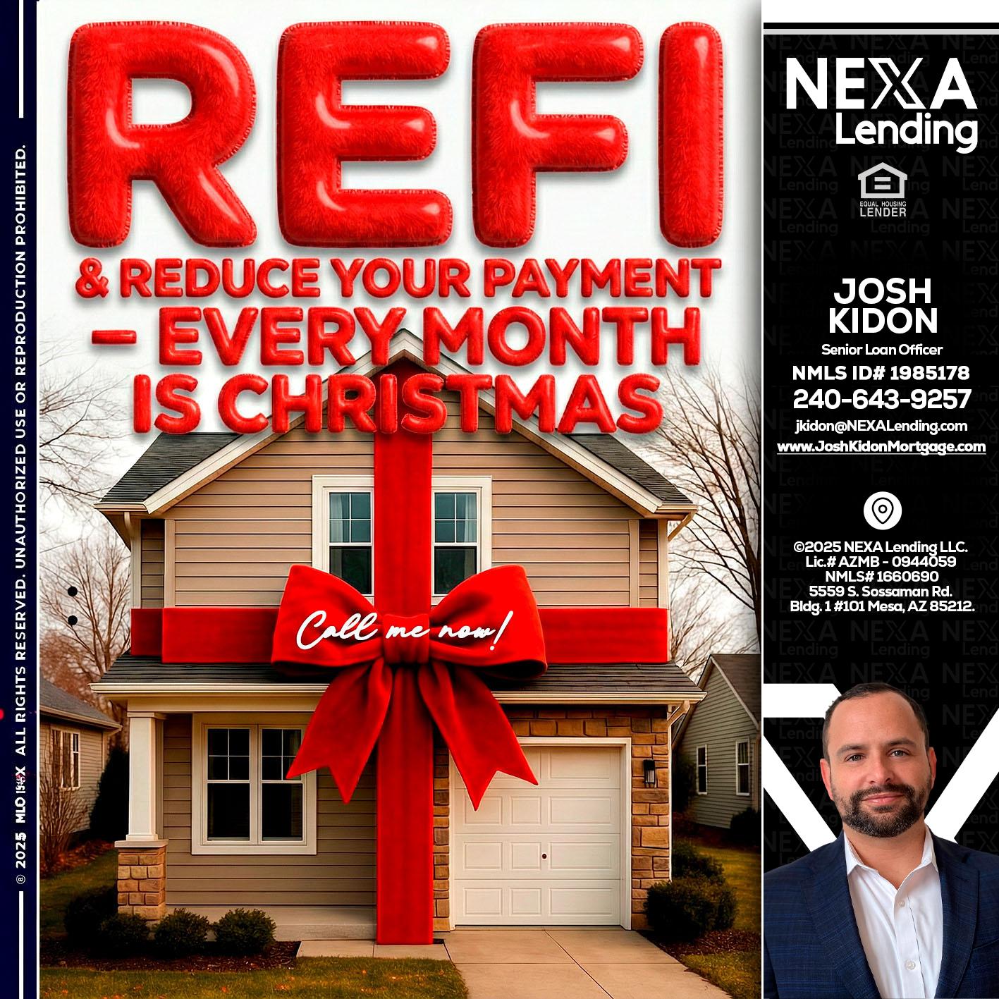 REFI - Joshua Kidon -Senior Loan Officer