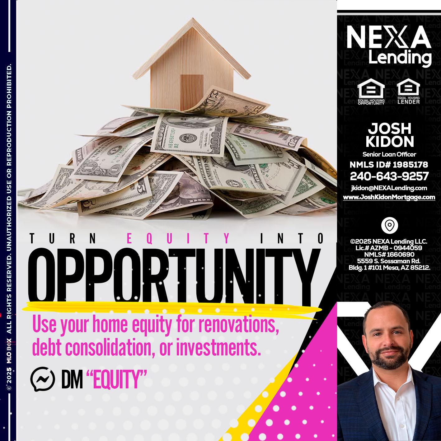 opportunity - Joshua Kidon -Senior Loan Officer