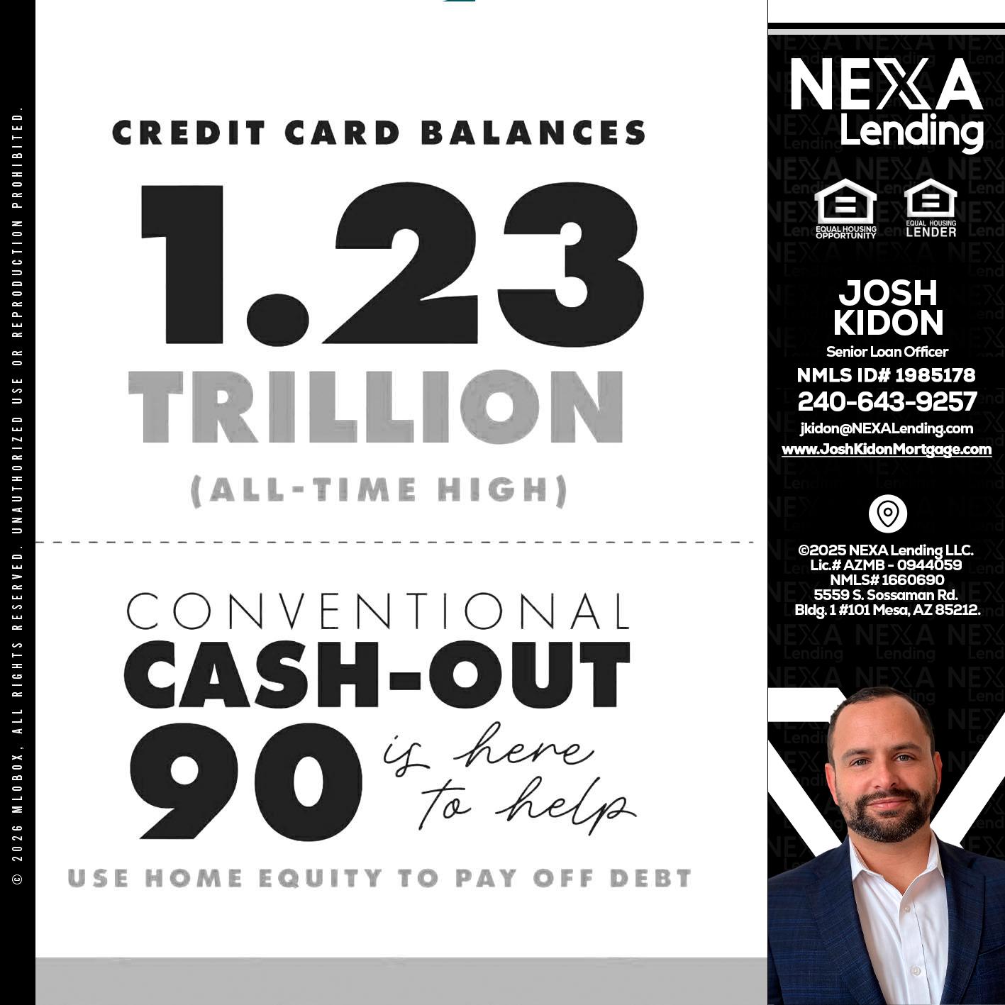 CREDIT CARD BALANCE - Joshua Kidon -Senior Loan Officer