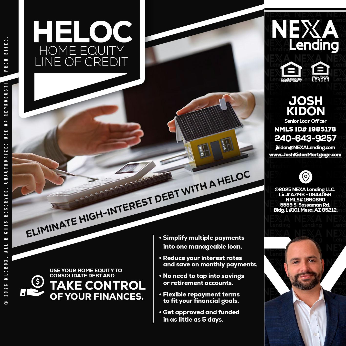HELOC - Joshua Kidon -Senior Loan Officer