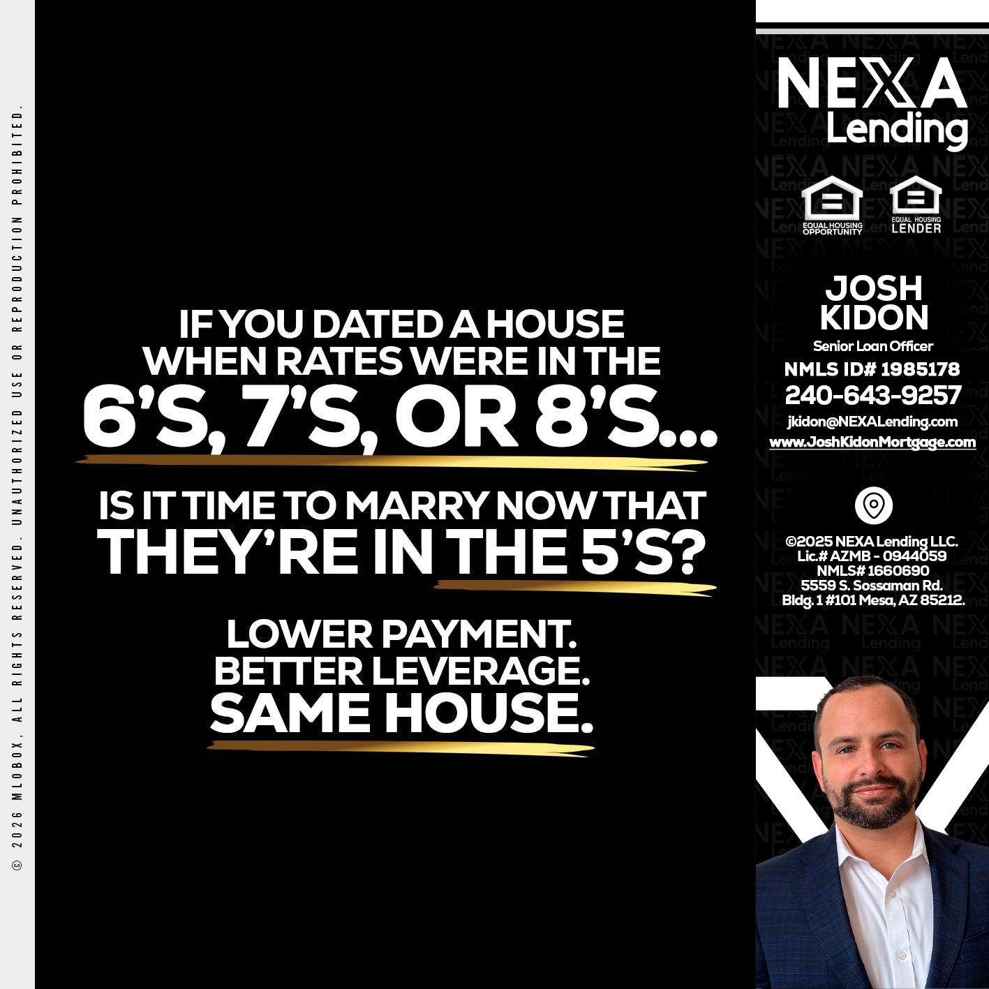 if you dated a house - Joshua Kidon -Senior Loan Officer
