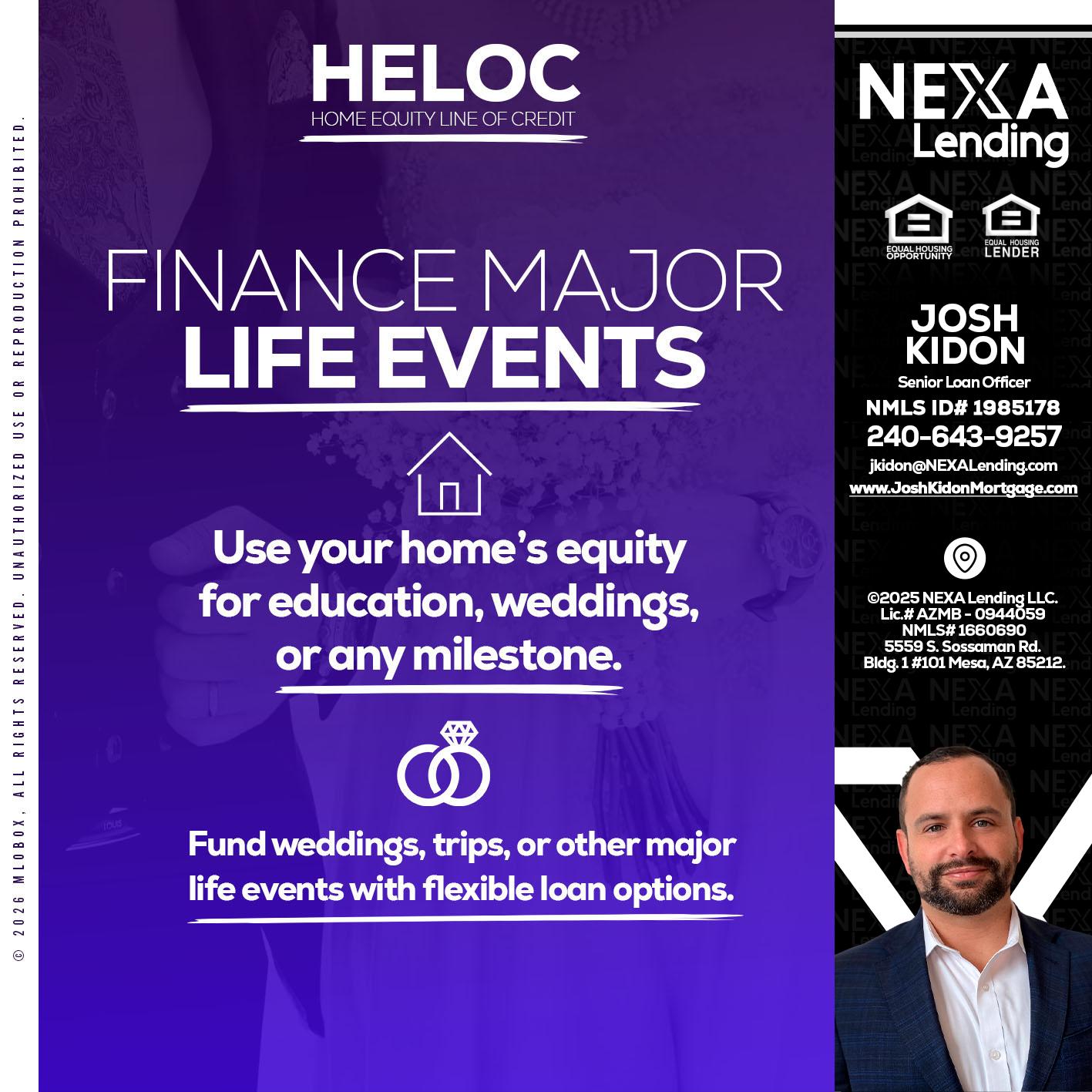 HELOC - Joshua Kidon -Senior Loan Officer