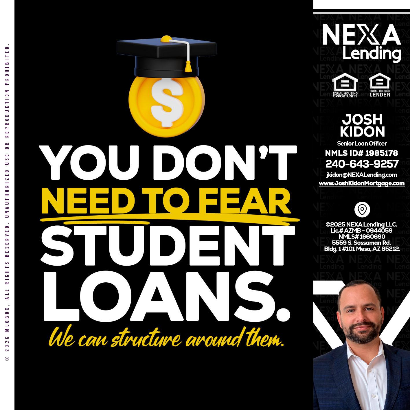 YOU DONT NEED - Joshua Kidon -Senior Loan Officer