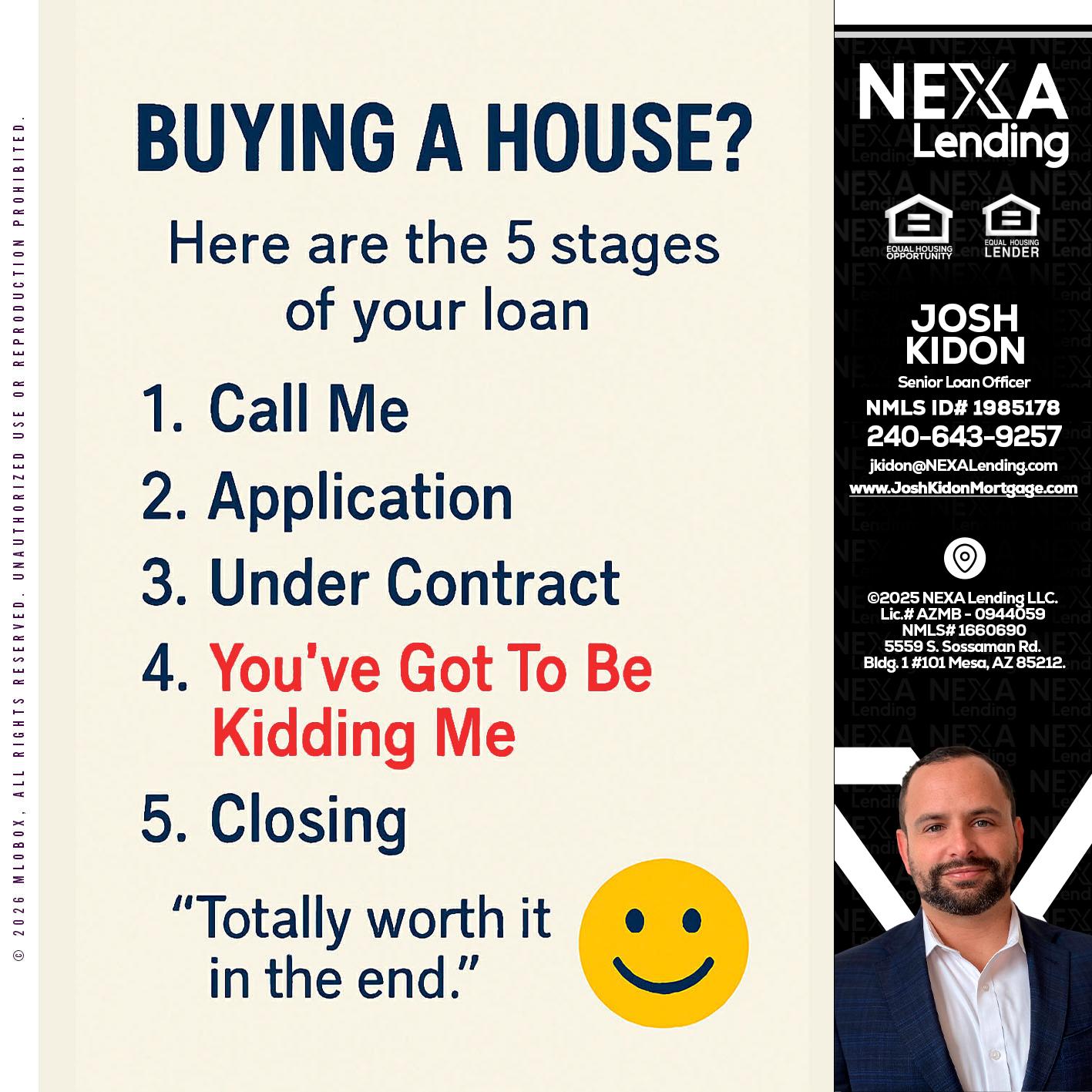 BUYING A HOUSE - Joshua Kidon -Senior Loan Officer