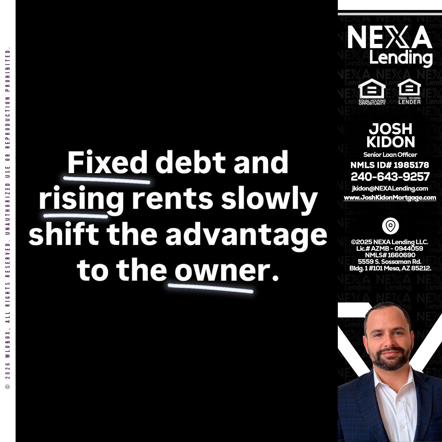 FIXED DEBT - Joshua Kidon -Senior Loan Officer
