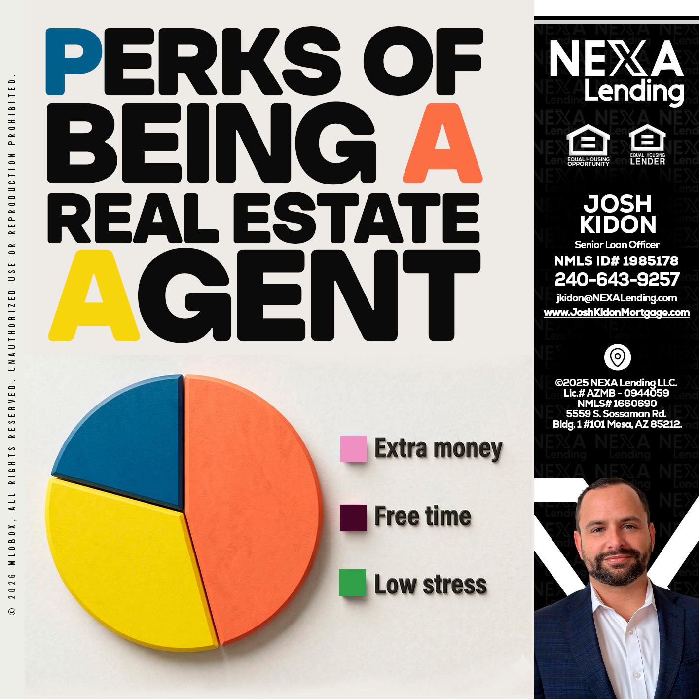 PERKS OF BEING - Joshua Kidon -Senior Loan Officer
