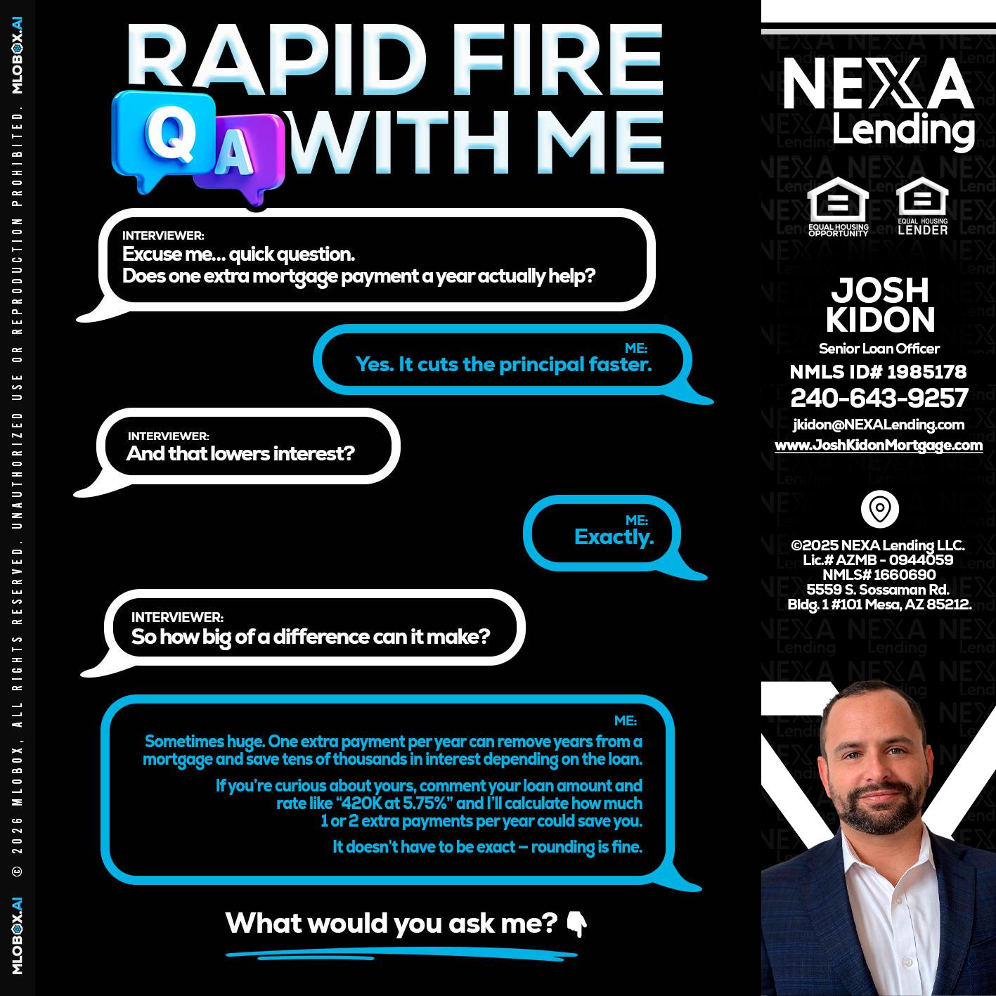 RAPID Q&A - Joshua Kidon -Senior Loan Officer