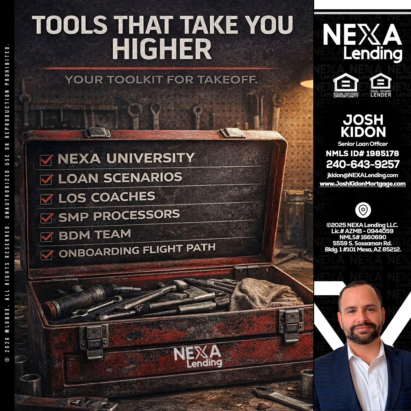 TOOLS THAT - Joshua Kidon -Senior Loan Officer