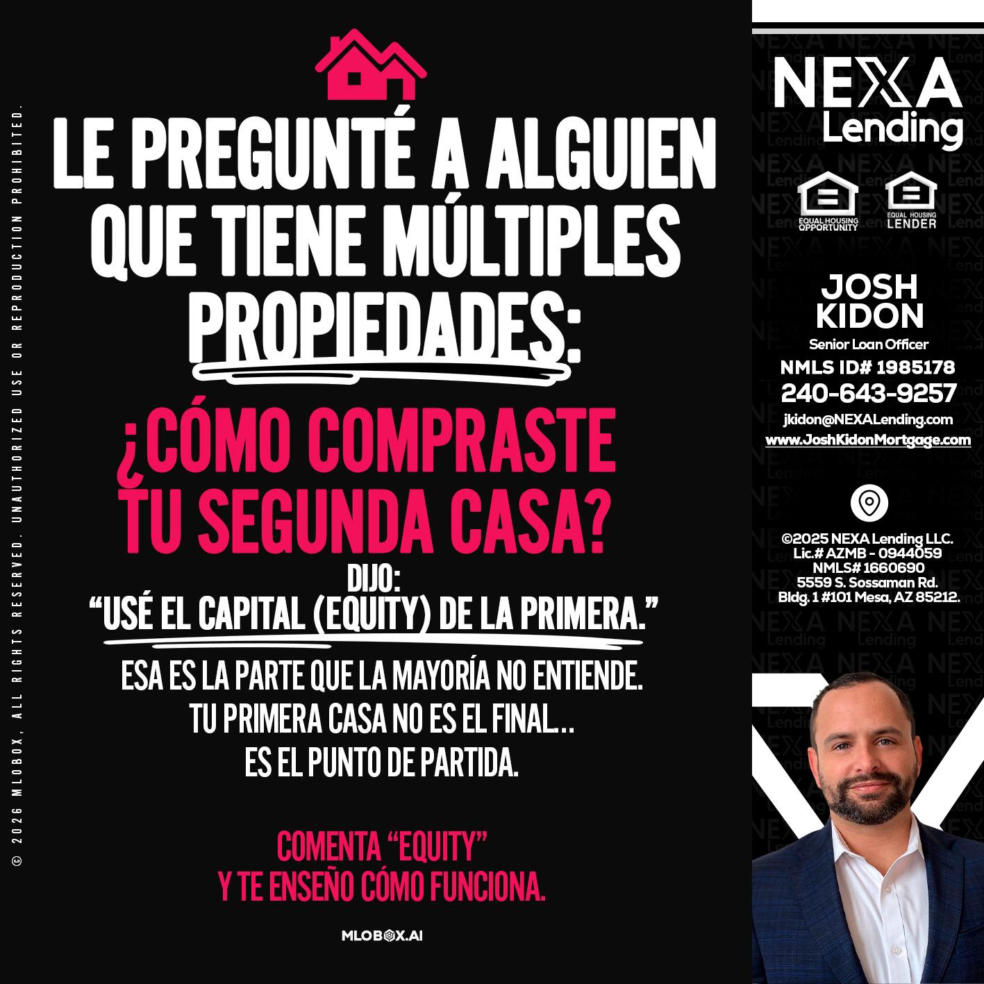 LE PREGUNTE A ALGUIEN - Joshua Kidon -Senior Loan Officer