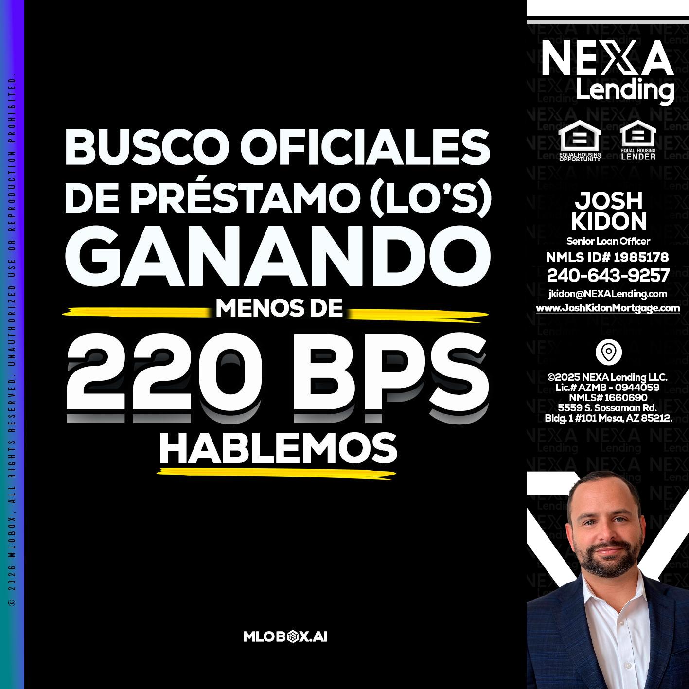 BUSCO OFICIALES - Joshua Kidon -Senior Loan Officer