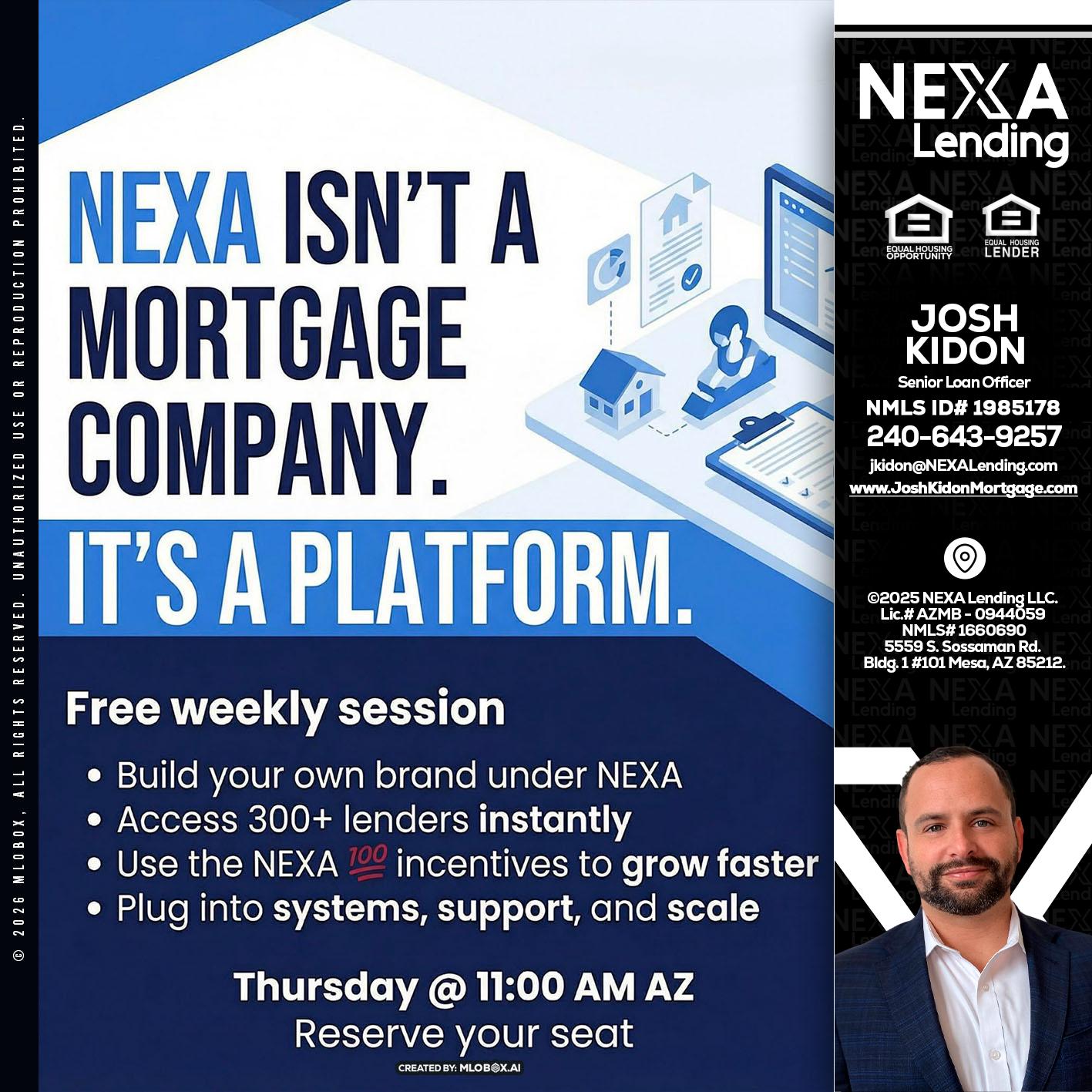 NEXA ISNT - Joshua Kidon -Senior Loan Officer