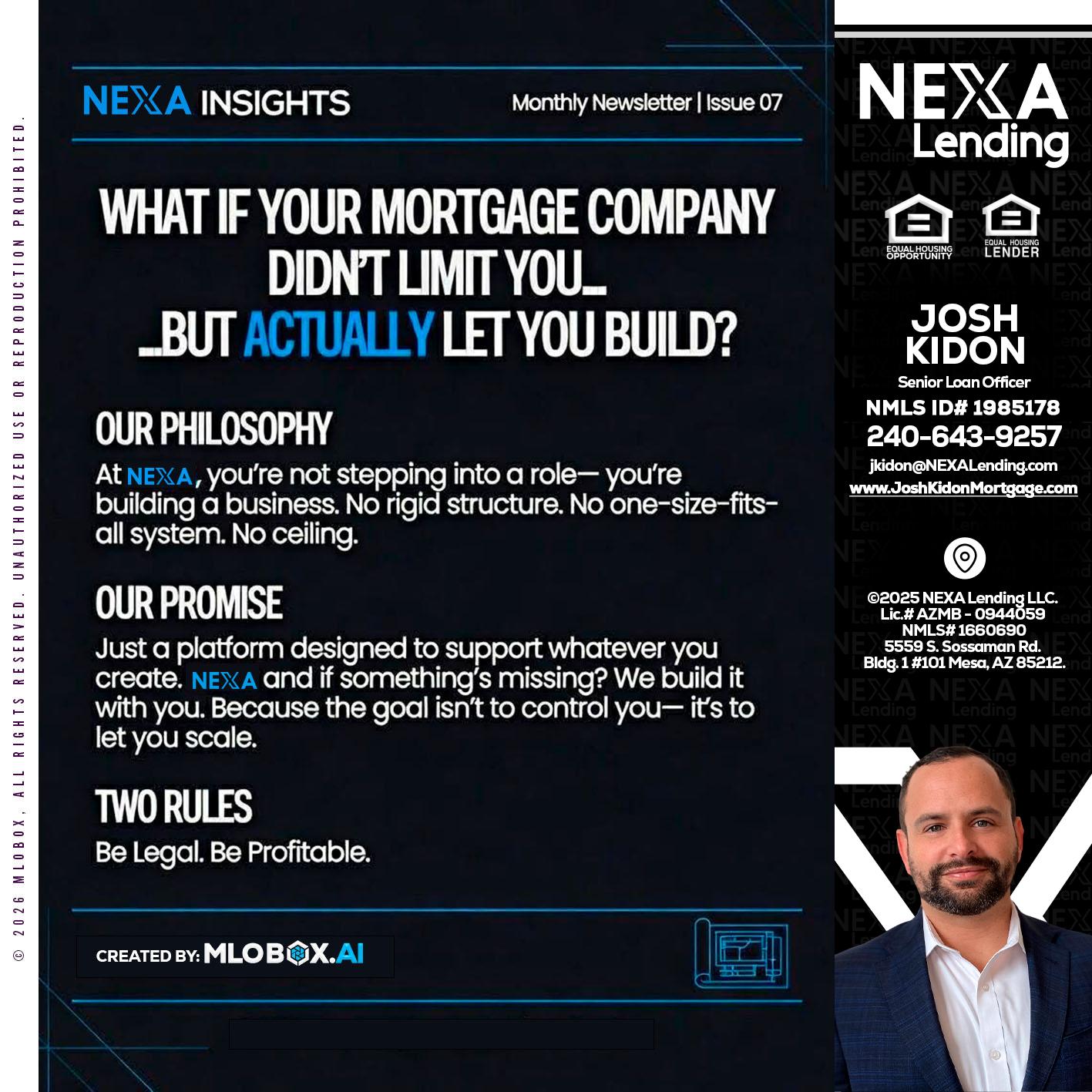 NEXA INSIGHTS - Joshua Kidon -Senior Loan Officer