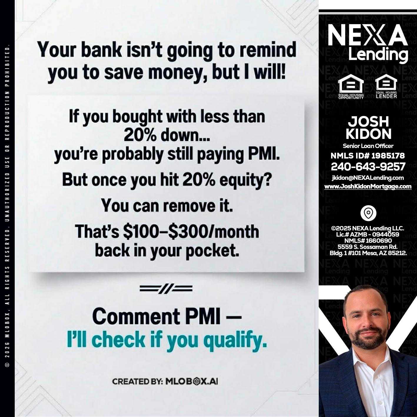 YOUR BANK ISNT - Joshua Kidon -Senior Loan Officer