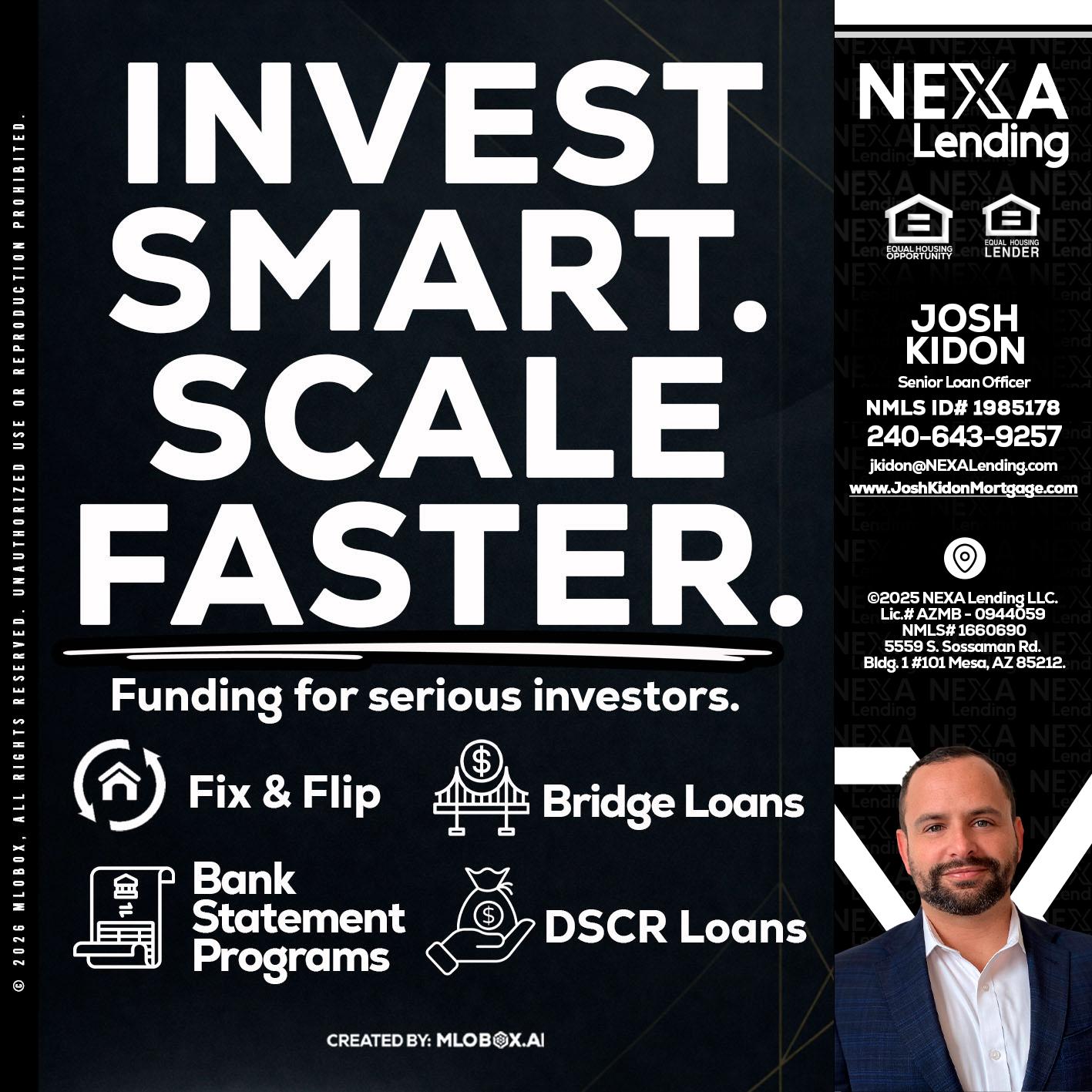 INVEST SMART - Joshua Kidon -Senior Loan Officer