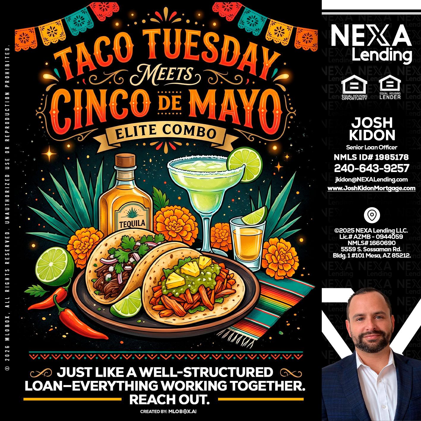 TACO TUESDAY - Joshua Kidon -Senior Loan Officer