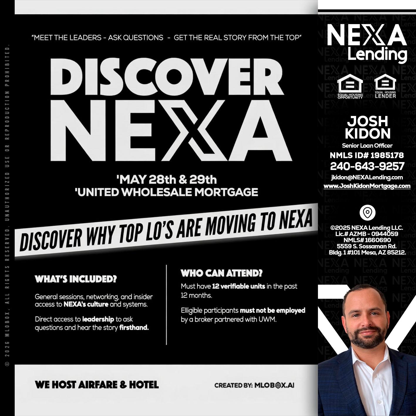 DISCOVER NEXA - Joshua Kidon -Senior Loan Officer