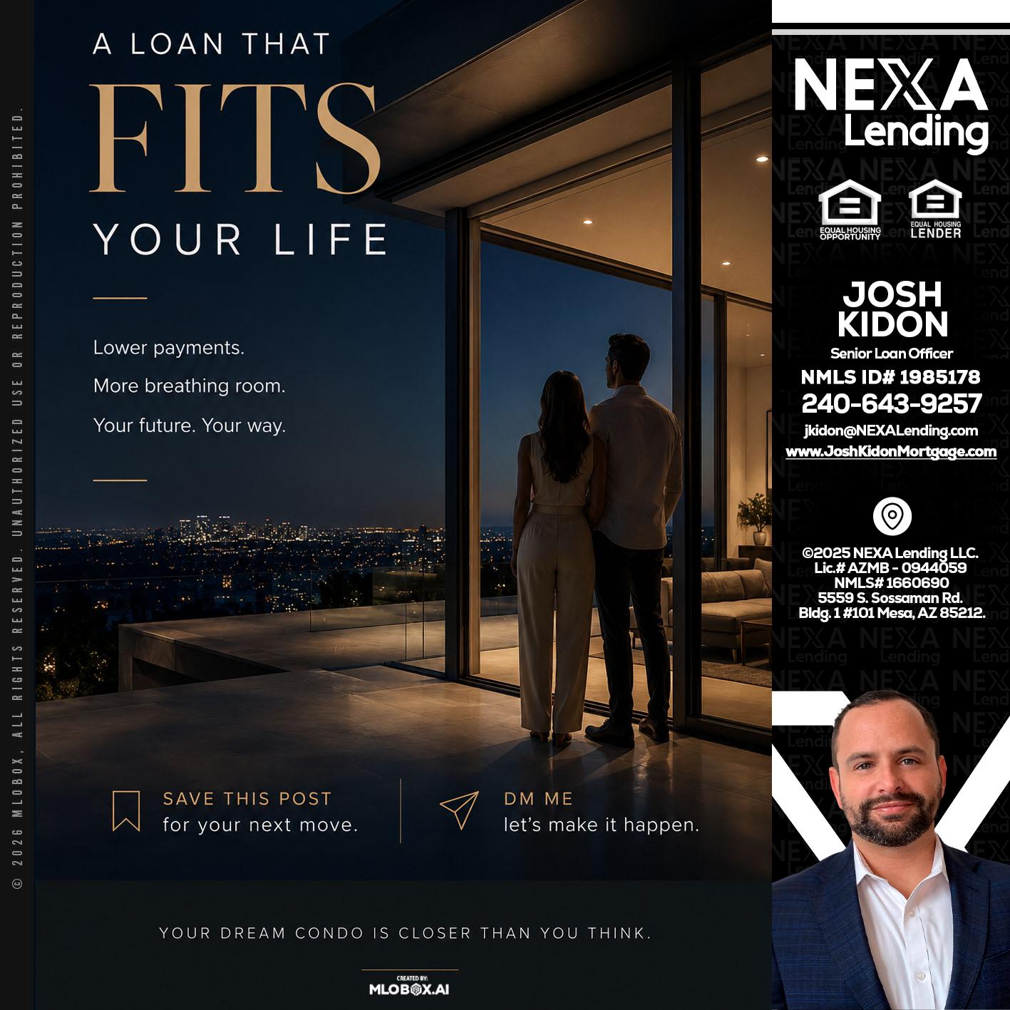 LOANS THAT FIT - Joshua Kidon -Senior Loan Officer
