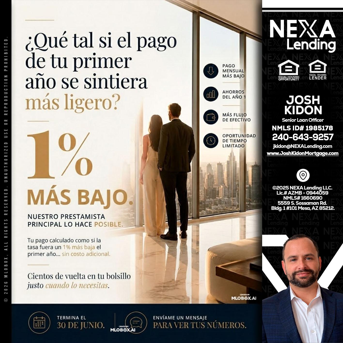 que tal si - Joshua Kidon -Senior Loan Officer