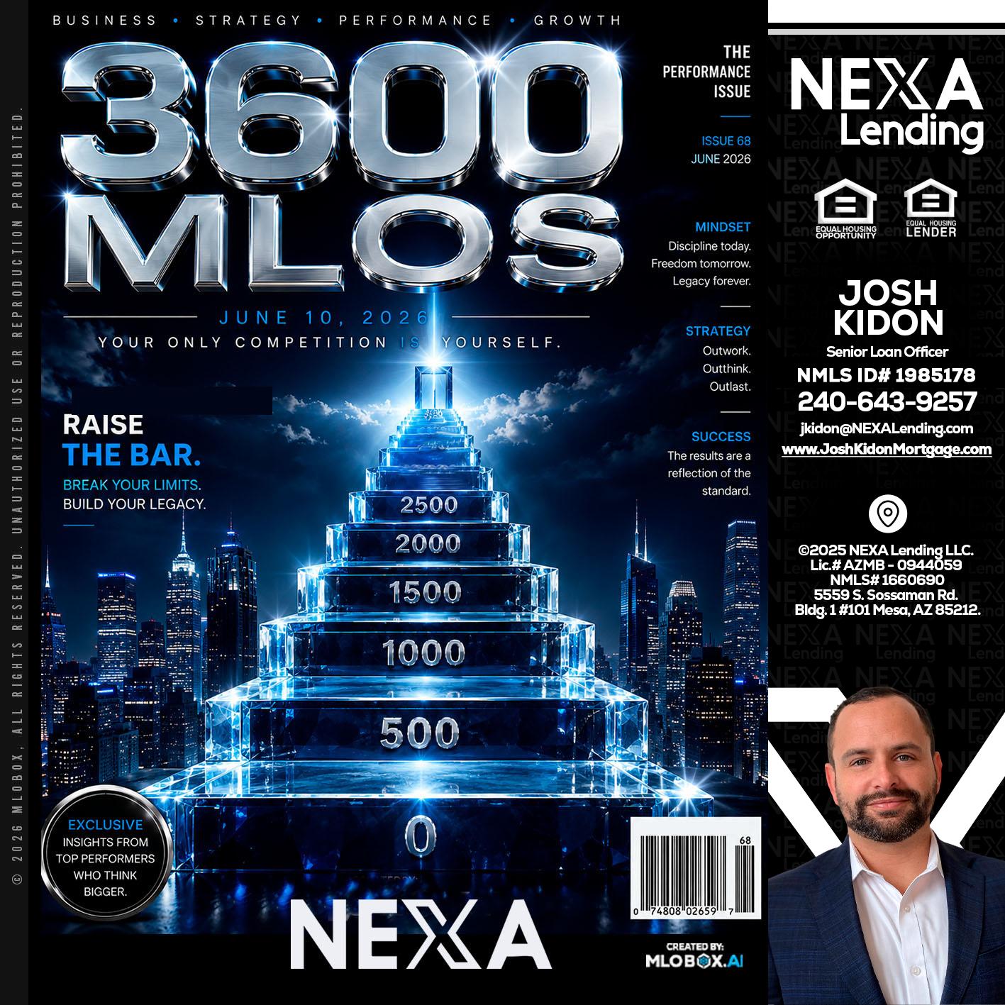 3600 MLOs - Joshua Kidon -Senior Loan Officer