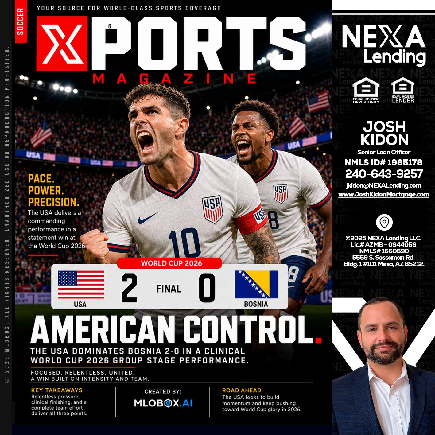 AMERICAN CONTROL - Joshua Kidon -Senior Loan Officer