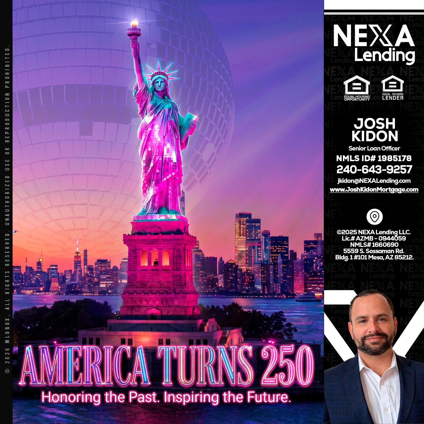 AMERICA TURNS 250 - Joshua Kidon -Senior Loan Officer