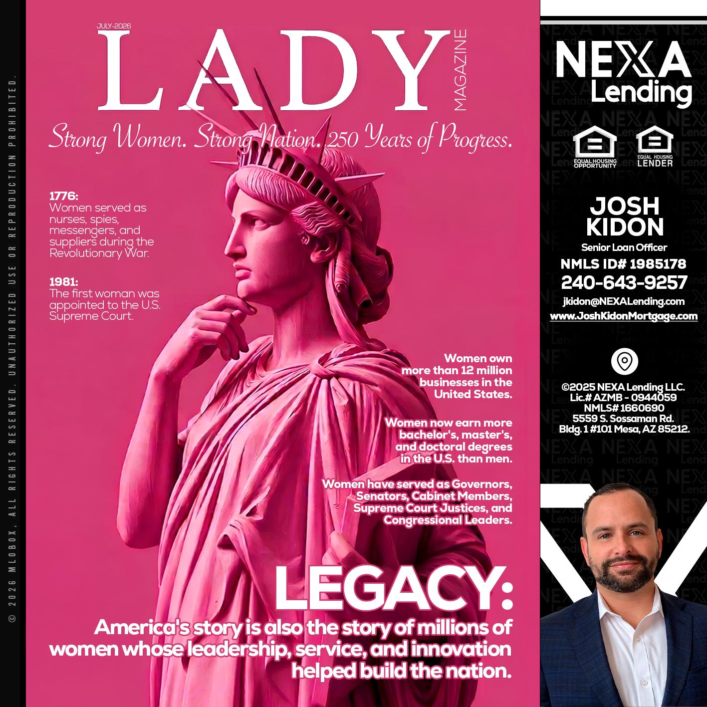 LADY LIBERTY! - Joshua Kidon -Senior Loan Officer