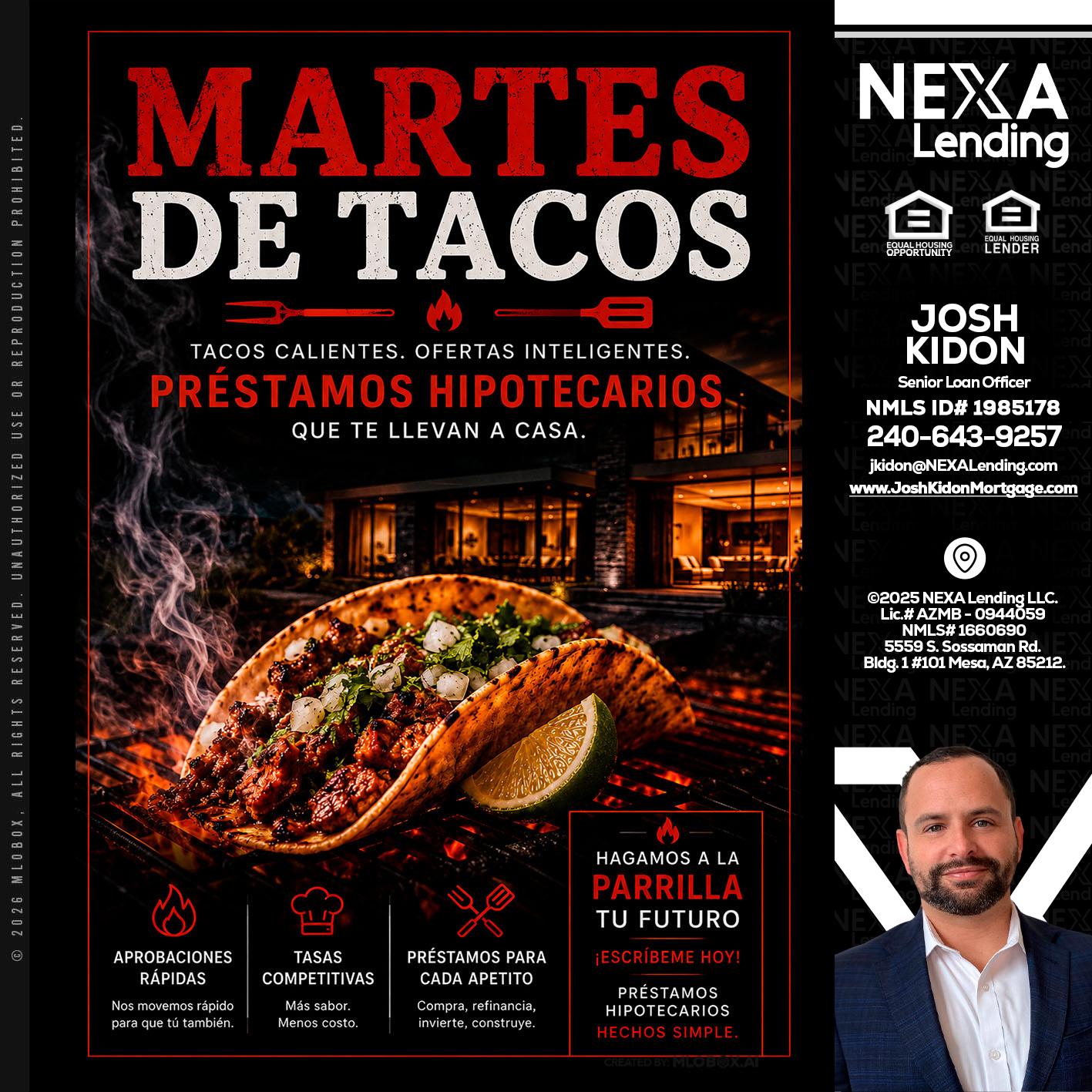 martes de tacos - Joshua Kidon -Senior Loan Officer