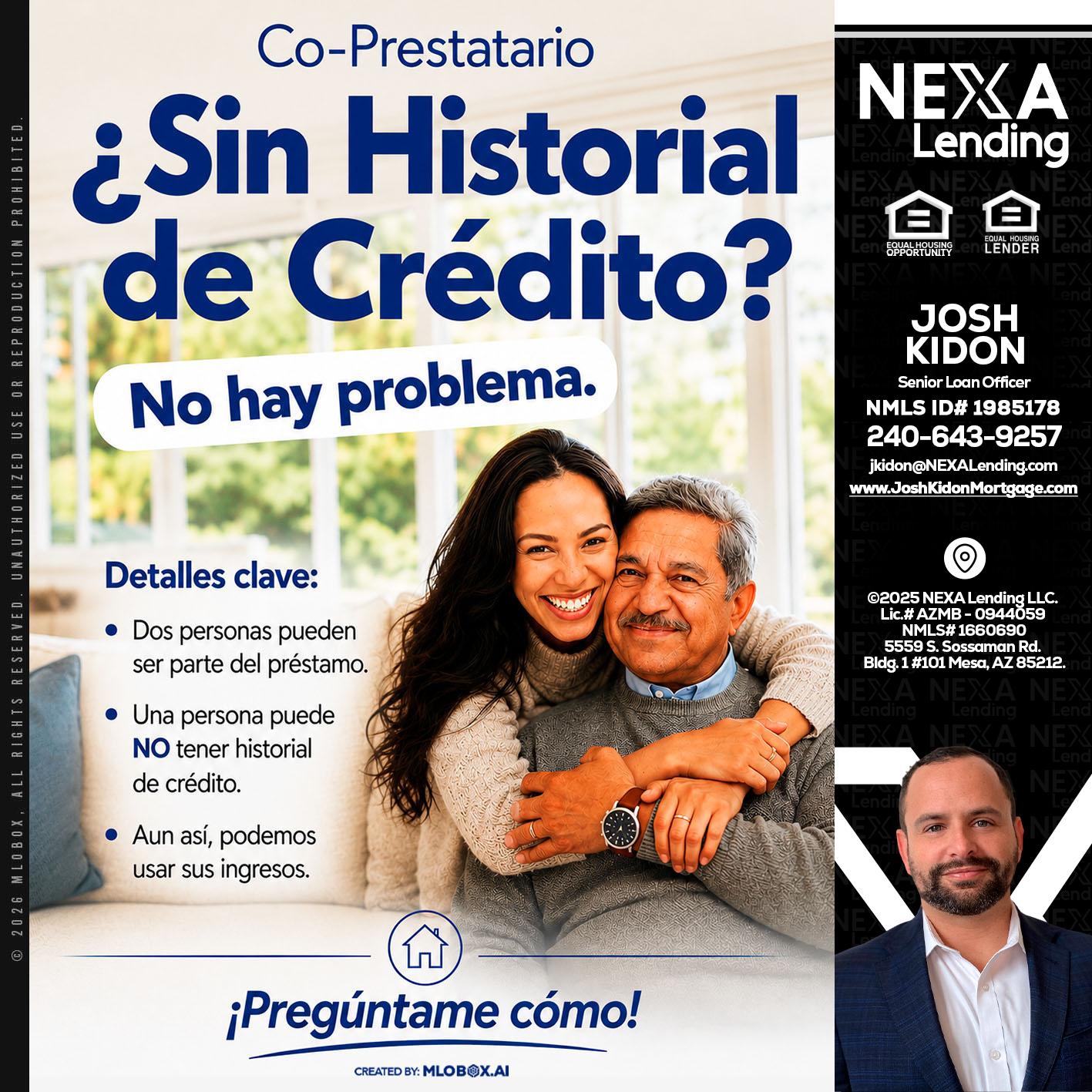 SIN CREDITO? - Joshua Kidon -Senior Loan Officer