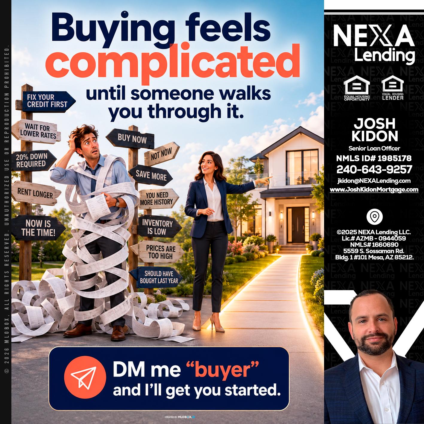 buying feels - Joshua Kidon -Senior Loan Officer