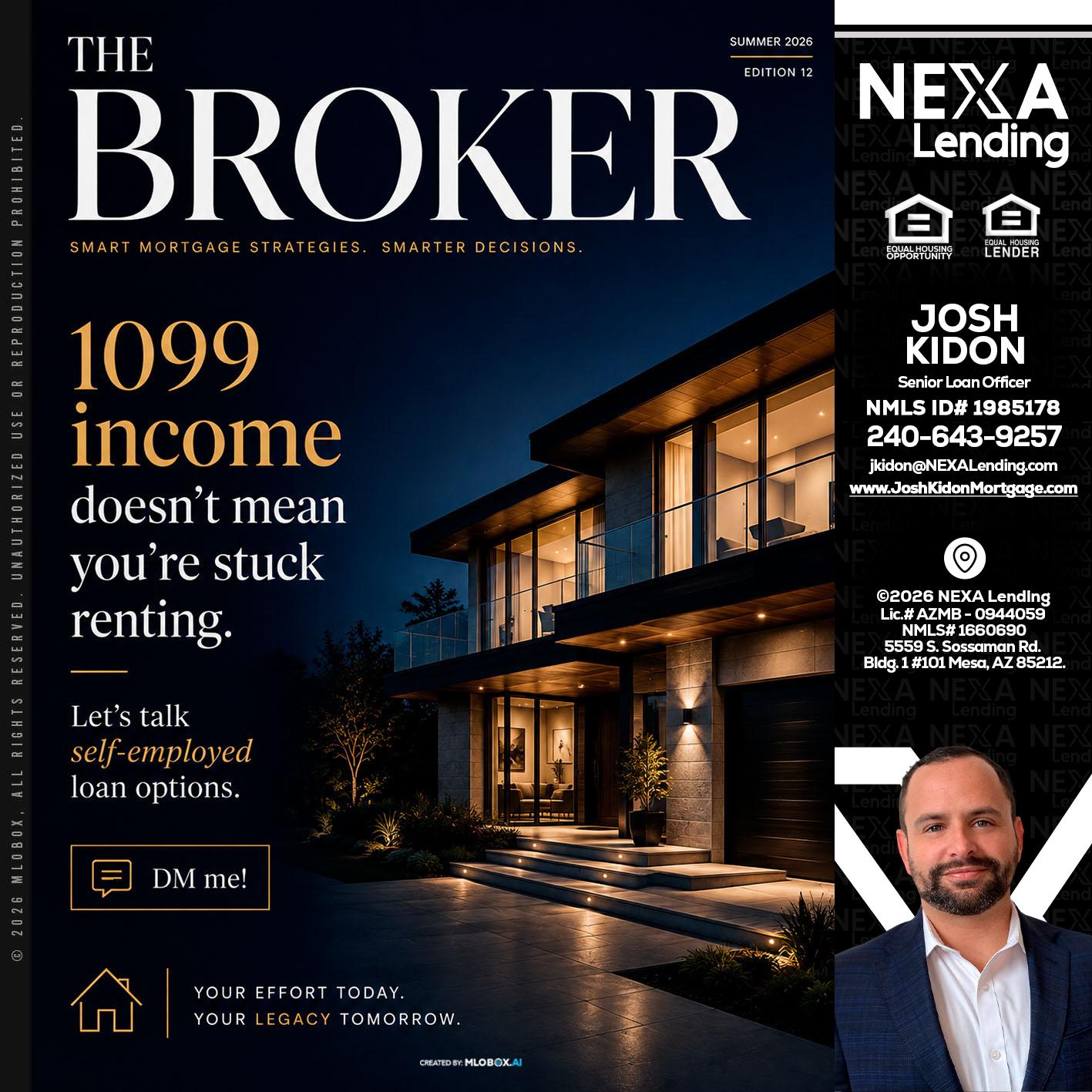 THE BROKER - Joshua Kidon -Senior Loan Officer
