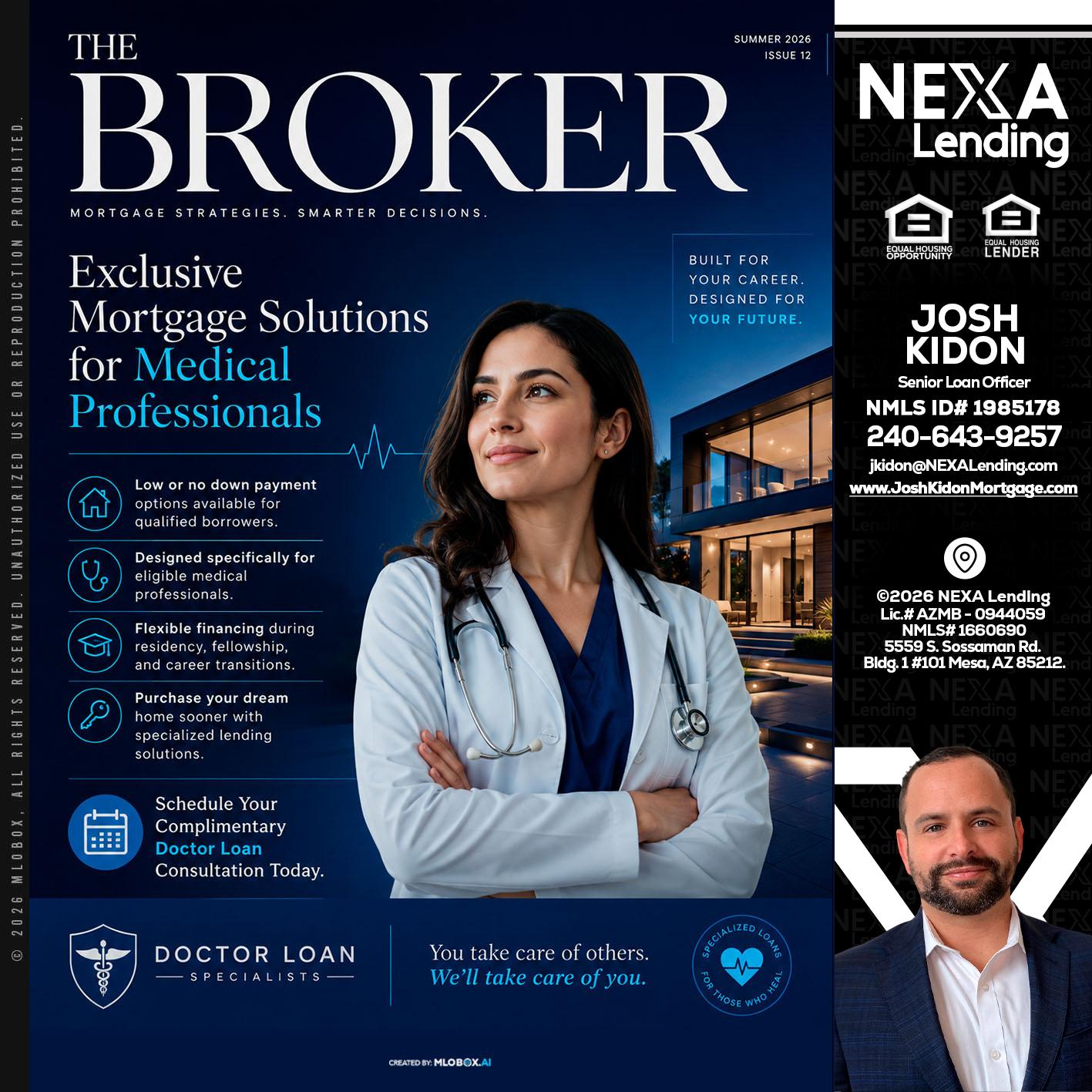 THE BROKER - Joshua Kidon -Senior Loan Officer