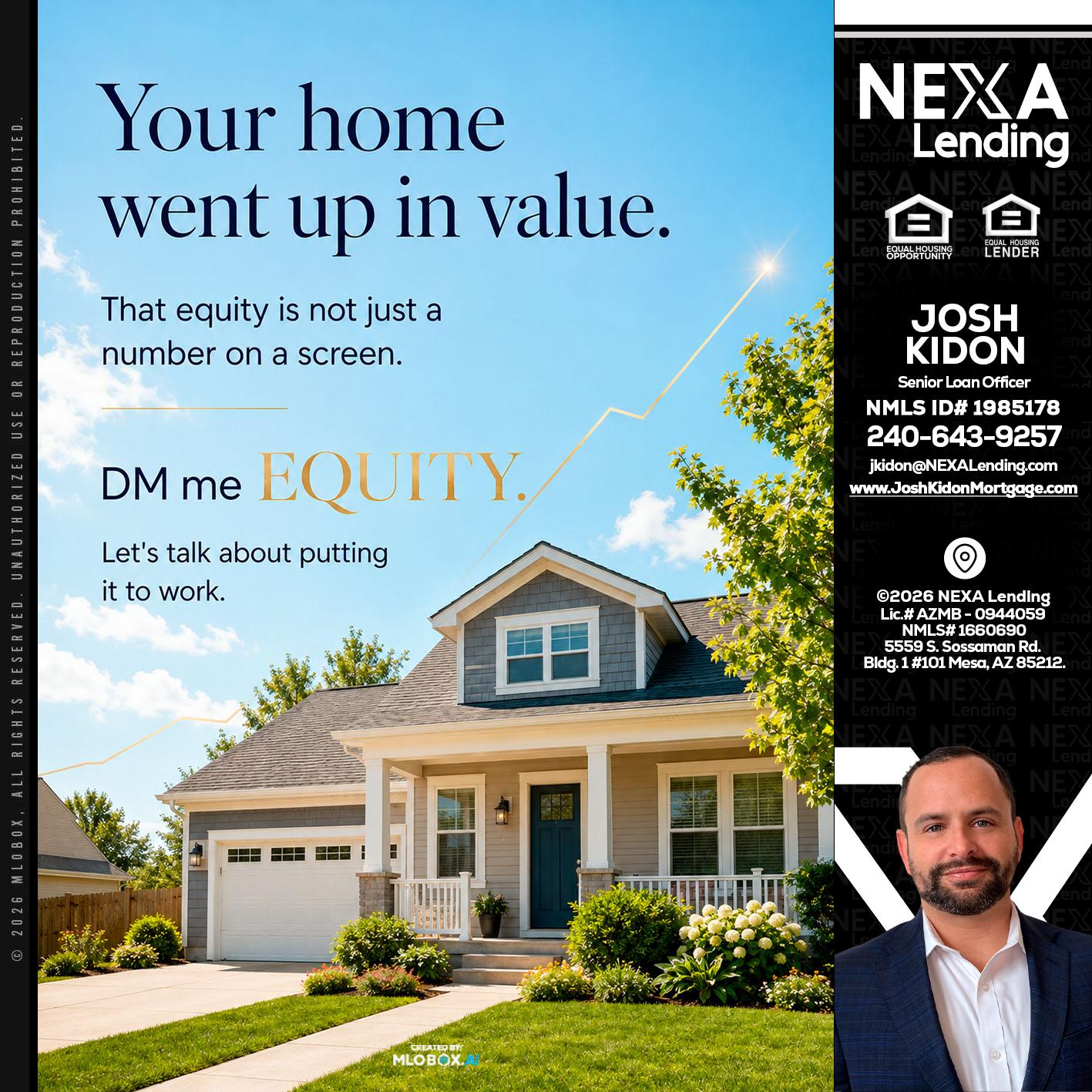 YOUR HOME - Joshua Kidon -Senior Loan Officer